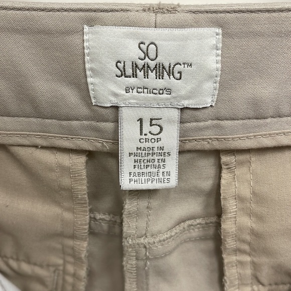 Chicos ladies size 1.5 cropped chinos - Picture 3 of 4